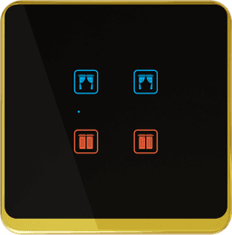 UwaTouch 4 Switch, 1toway, 1 heavy point, , 1 fan with speed 8M 