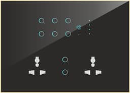 UwaTouch 8 Switch 1 Fan 2 Socket Black