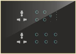 UwaTouch 10 Switch 1 Fan 2 Socket-12M Black