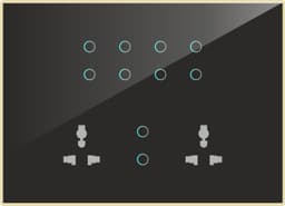 UwaTouch 10 Switch 2 Socket-12M Black