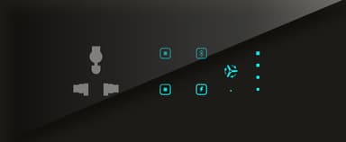 UwaTouch  1Plug 6A, 2Switch, 1toway,1heavy point ,1fan with speed 8M 