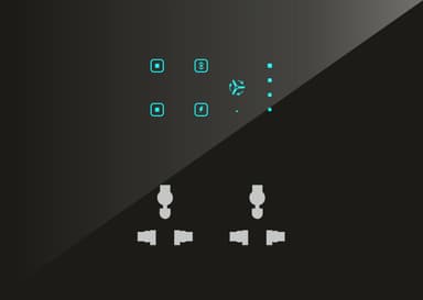 UwaTouch  2 switch ,1toway, 1heavy point 1fan with speed, 2plug 6A 12M