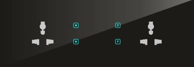 UwaTouch  2 Plug 6A ,2 Switch, 1 toway, 1 heavy point 8M