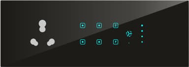 UwaTouch  1 plug 16A,4 switch, 1toway, 1 heavy point, 1 fan with speed 12M 