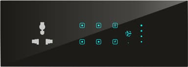 UwaTouch  1Plug 16A, 4 Switch ,1 toway, 1heavy point , 1fan with speed 12M