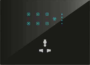 UwaTouch 4 switch, 1toway,1heavy point, 1fan with speed, 1 plug 16A  12M