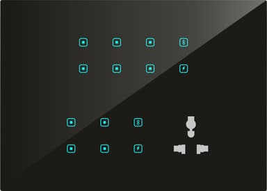 UwaTouch  10 Switch, 2toway, 2 heavy point, 1plug 6A 16M