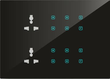 UwaTouch  2Plug 6A, 8 Switch, 2toway, 2 heavy point 16M